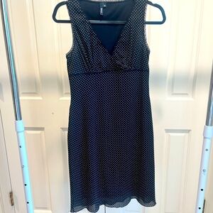 Black and white polka dot dress